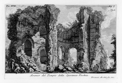 Remains of the Temple of Old Hope by Giovanni Battista Piranesi